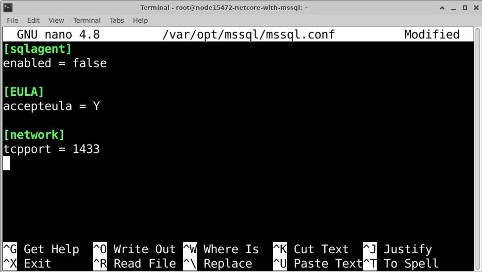 linux-net-core-mssql-18